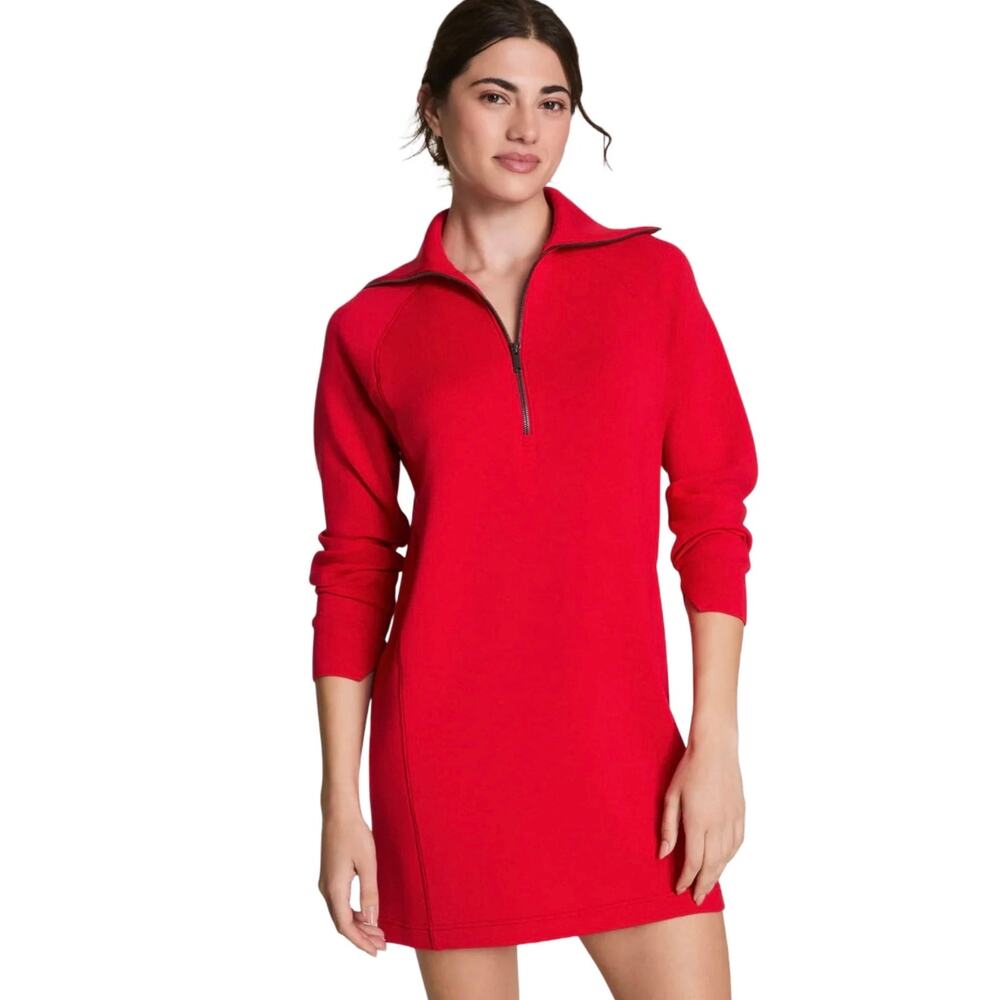 SPANX AirEssentials Plus Size Half Zip Dress in S… - image 1